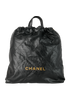 22 Backpack, &pound;3,100, Handbags, Black, Front view